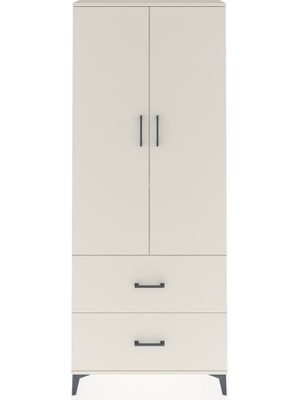 Dienni Arges Dolap 3 Raflı 2 Çekmeceli 2 Kapaklı 88X30X221 Aytaşı-Aytaşı