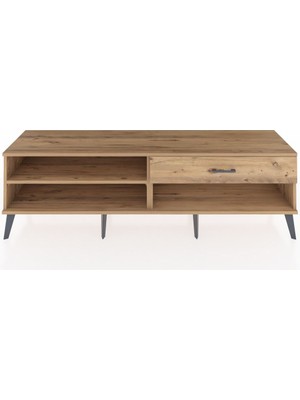 Dienni Hyperion Tv Ünitesi Tek Raflı Tek Çekmeceli  176X44X51 Çam-Çam/çam