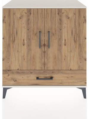 Dienni Hyperion Şifonyer 2 Raflı Tek Çekmeceli 2 Kapaklı 88X44X96 Aytaşı-Çam
