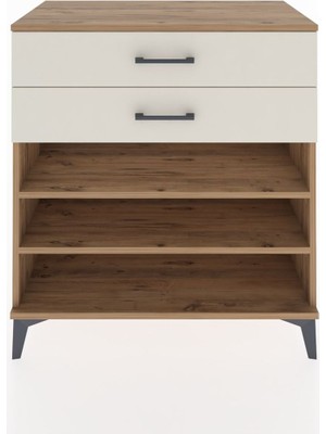 Dienni Hyperion Şifonyer 2 Raflı 2 Çekmeceli 88X44X96 Çam-Aytaşı