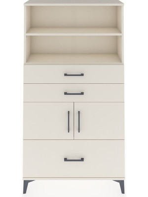 Dienni Arges Dolap 3 Raflı 3 Çekmeceli 2 Kapaklı 88X30X163 Aytaşı-Aytaşı
