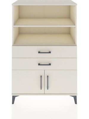 Dienni Hyperion Dolap 2 Raflı 2 Çekmeceli 2 Kapaklı 88X44X134 Aytaşı-Aytaşı