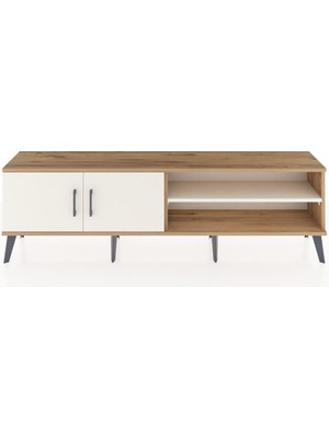 Dienni Arges Tv Ünitesi 2 Raflı 2 Kapaklı 176X30X51 Çam-Aytaşı/aytaşı