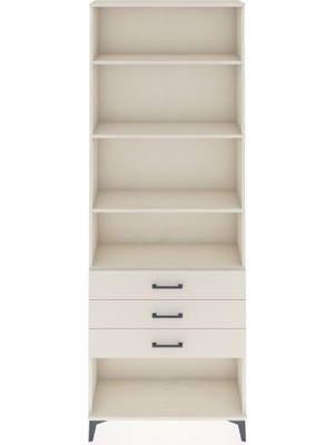 Dienni Arges Dolap 4 Raflı 3 Çekmeceli 88X30X243 Aytaşı-Aytaşı