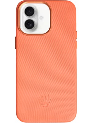 Watch of Royal Liora Iphone 17 Turuncu Magsafe Özellikli Deri Kılıf