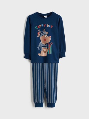 LC Waikiki Baskılı Erkek Çocuk Pijama Takımı  (W5)