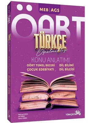 Türkçecim Tv Öabt Meb-Ags Türkçe Öğretmenliği Dört Temel Beceri, Çocuk Edebiyatı, Dil Bilimi, Dil Bilgisi Konu Anlatımı - Mehmet Uzun, Ali Özbek, Fatma Özbek Türkçecim Tv Yayınları