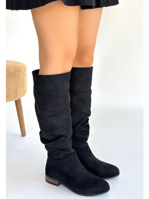 Efe Avm Winda Siyah Süet Körüklü Çizme - Lisinya