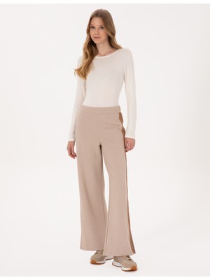 Pierre Cardin Kadın Camel Flare Fit Eşofman Altı 50309150-VR015