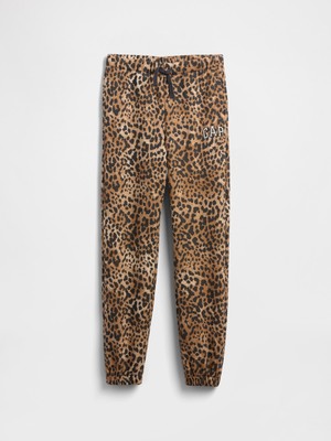Gap Kız Çocuk Kahverengi Relaxed Gap Logo Jogger Eşofman Altı