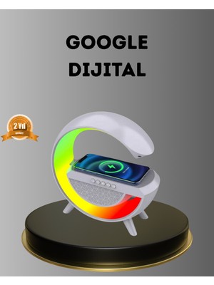 Astraltech Bluetooth 5.0 Hoparlör - Kablosuz Şarj, Rgb Gece Lambası ve Fm Radyo