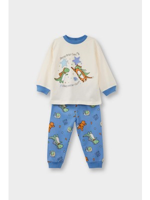 DeFacto Pijama Takımı Desenli Uzun Kollu Penye Üst Uzun Alt Erkek Bebek G1519A525WN