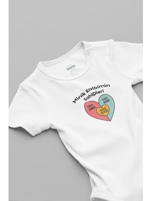 Overoz Teyze Yazılı Zıbın Minik Kalbimin Sahipleri Yazılı Bebek Zıbın 5928