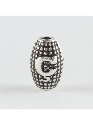 Zero Lvsqvr 8 mm Arpa Kesim Metal Harf  Metal Tesbih Harfi -Ç