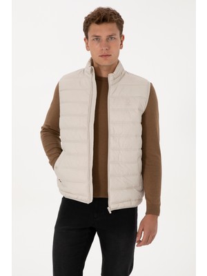 U.S. Polo Assn. Erkek Taş Yelek Basic Stil Günlük Kullanım İçin Dokuma