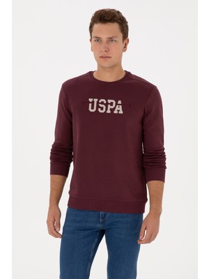 U.S. Polo Assn. Erkek Regular Fit Bisiklet Yaka Bordo Sweatshirt 50315536-VR177