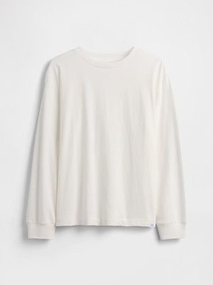Gap Erkek Çocuk Beyaz Relaxed T-Shirt