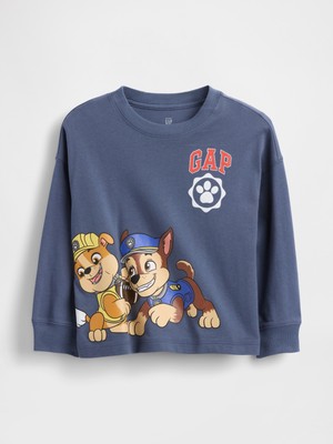 Gap Erkek Bebek Mavi Paw Patrol Grafik Baskılı T-Shirt