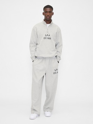 Gap Erkek Açık Gri Vintagesoft Gap Logo Baggy Eşofman Altı