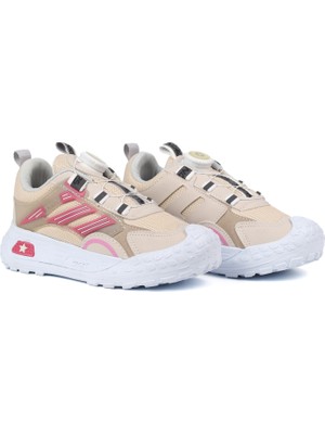 Kajila Kız Çocuk Bej Pembe Günlük Spor Ayakkabı | Rahat Yürüyüş ve Koşu Sneaker - Şık ve Dayanıklı Tasarım