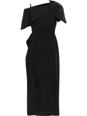 Kameya Açık Omuz Kuşaklı Elbise 26W40808