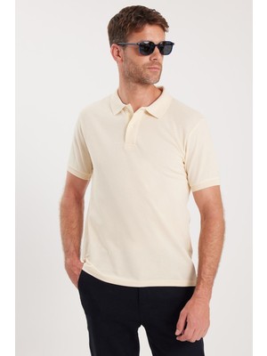 Tudors Erkek Slim Fit Dar Kesim Pamuklu Yumuşak Dokulu Serin Tutan Kumaş Düz Pike Polo Yaka Tişört