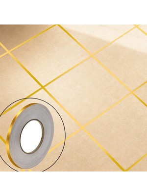 Gold Fayans Arası Dekoratif Yapışkanlı Şerit Bandı 50 Metre
