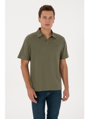 U.s. Polo Assn. Erkek Koyu Haki Tişört 50324787-VR111