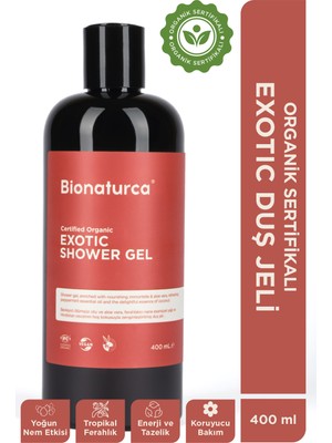 Bionaturca Organik Sertifikalı Egzotik Duş Jeli 400 Ml