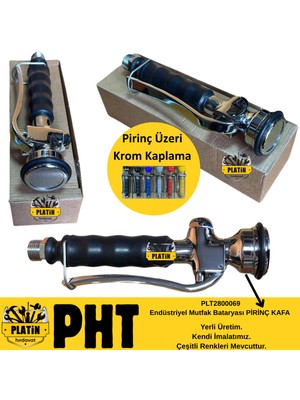 PHT Endüstriyel Mutfak Bataryası Elcik Pirinç Siyah PLT2800069