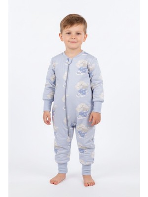 Cantoy Erkek Çocuk Elyaf Dolgulu Premium Kalite 2 Tog Desenli Uyku Tulumu