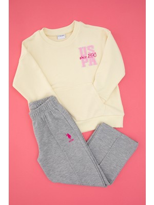 U.S. Polo Assn. Kız Çocuk Limon EşofmanTakımı 50318953-VR035