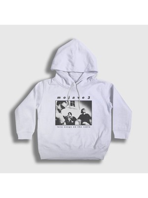 Presmono Unisex Çocuk Beyaz Love Songs On The Radio Mojave 3 Kapüşonlu Sweatshirt