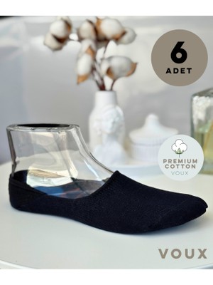 Voux Kadın Siyah Babet Çorap 6 'lı