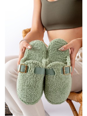 Kadın Ev Terliği Kemer Geçmeli Şık Giyim Hediyelik Çeyiz Bohça Misafir Terliği