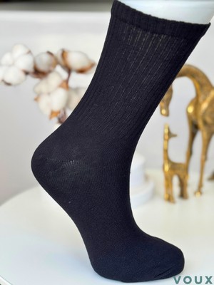 Voux Çok Renkli Yarım Konç Kolej Çorabı 4 'lü