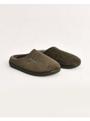 Chirpy Erkek Kışlık Fitilli Yumuşak Kumaş Ev Içi Ayakkabı - James