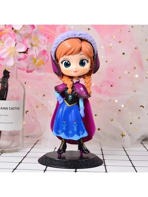 Elifeshop Karlar Ülkesi Frozen Prenses Anna Anime Karakter Figür Oyuncak Dekoratif Hediyelik Biblo Bebek 15 cm