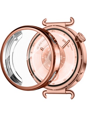 Nezih Case Huawei Watch Gt 6 41MM Uyumlu Tpu (Yumuşak Silikon) Kasa Koruyucu