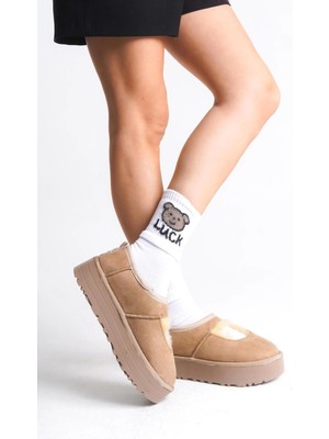 Mesga Butik Carren Vizon Süet Bot