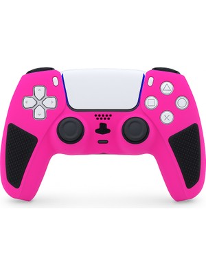 Cosmostech Ps5 Dualsense Joystick Koruyucu Silikon Kılıf Pembe-Siyah – Yüksek Kaliteli, Esnek, Şık Ultra Koruma