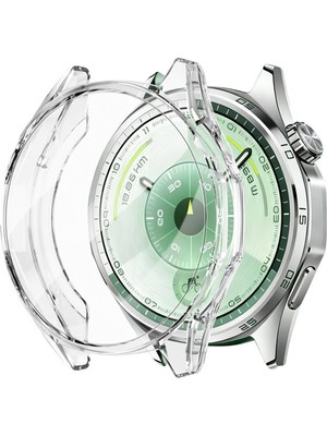 Nezih Case Huawei Watch Gt 6 46MM Uyumlu Tpu (Yumuşak Silikon) Kasa Koruyucu