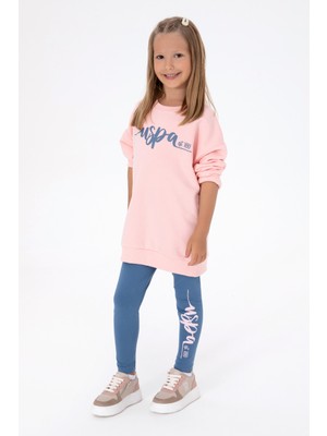 U.S. Polo Assn. Kız Çocuk Açık Pembe Alt Üst Takım 50318939-VR078
