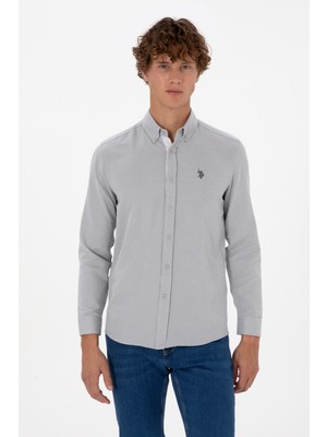 U.s. Polo Assn. Erkek Gri Gömlek Desenli 50316644-VR024