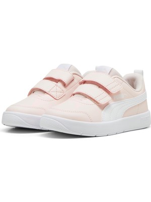 Puma Courtflex V3 V Ps-Island Pink-White Çocuk Ayakkabı-Pembe
