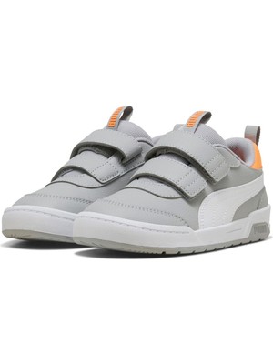 Puma Multiflex 2 Sl V Ps-Gray Echo-White Çocuk Ayakkabı-Gri