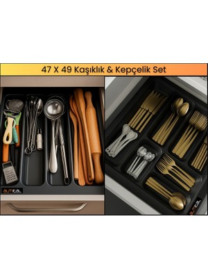 ALMITAL 47x49 Kaşıklık ve Kepçelik 2'li Set 40x41CM ‘E KADAR KESİLEBİLİR