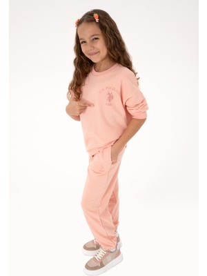 U.S. Polo Assn. Kız Çocuk Somon Eşofman Takımı 50318955-VR047