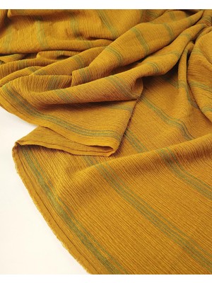 Kumaş Parça Kahverengi Yeşil Irmak Örme Jarse (En 145 cm x Boy 235 Cm)