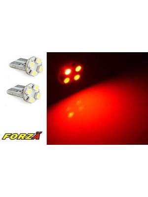 Forza LED AMPÜL 125.4 LÜ SMD B.DİPSİZ KIRMIZI